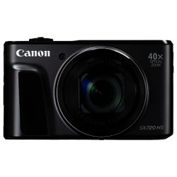 Canon PowerShot SX720 HS Digital Camera, HD 1080p, 20.3MP, 40x Optical Zoom, Wi-Fi, NFC, 3 Screen Black